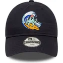 casquette-courbee-bleue-marine-ajustable-pour-enfant-9twenty-surf-crew-new-era
