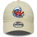 casquette-courbee-beige-ajustable-pour-enfant-9twenty-surf-crew-new-era