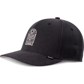 Casquette courbée noire snapback TrueFit Leaf Sun Djinns