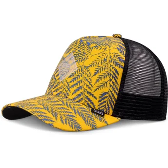 Casquette trucker jaune et noire HFT Fern Djinns