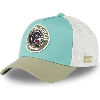 Casquette trucker bleue et verte WILD04 Von Dutch
