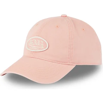 Casquette courbée rose claire ajustable LOG03 CD Von Dutch