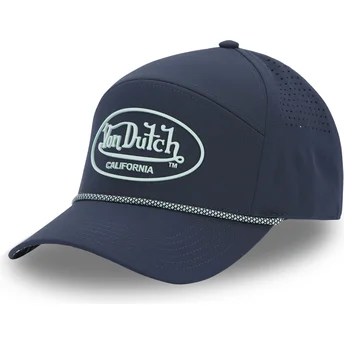 Casquette courbée bleue marine ajustable CORD01 Von Dutch