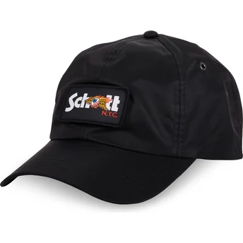 Casquette courbée noire ajustable JET NR Von Dutch x Schott NYC