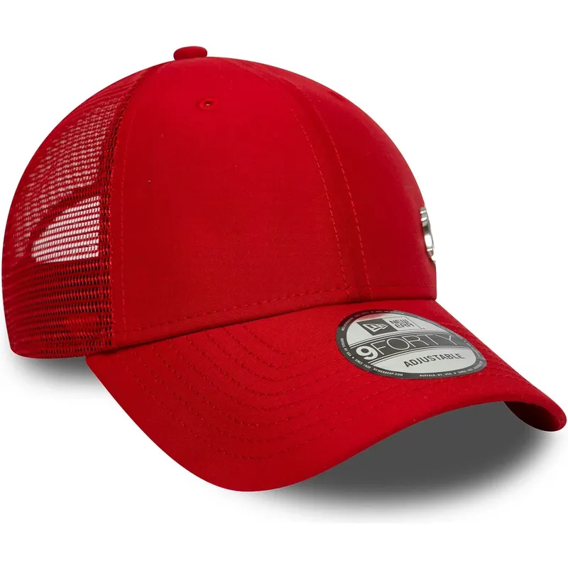 casquette-trucker-rouge-ajustable-9forty-flawless-new-york-yankees-mlb-new-era