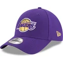casquette-courbee-violette-ajustable-pour-enfant-9forty-the-league-los-angeles-lakers-nba-new-era
