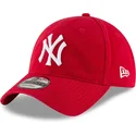 casquette-courbee-rouge-ajustable-9twenty-core-classic-new-york-yankees-mlb-new-era