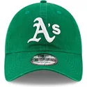 casquette-courbee-verte-ajustable-9twenty-core-classic-oakland-athletics-mlb-new-era