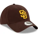 casquette-courbee-marron-ajustable-9twenty-core-classic-san-diego-padres-mlb-new-era
