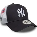 casquette-trucker-bleue-marine-et-blanche-a-frame-multi-patch-new-york-yankees-mlb-new-era