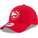 casquette-courbee-rouge-ajustable-9forty-the-league-atlanta-hawks-nba-new-era