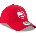 casquette-courbee-rouge-ajustable-9forty-the-league-atlanta-hawks-nba-new-era
