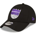 casquette-courbee-noire-ajustable-9forty-the-league-sacramento-kings-nba-new-era