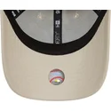 casquette-courbee-beige-ajustable-avec-logo-blanc-9forty-league-essential-new-york-yankees-mlb-new-era