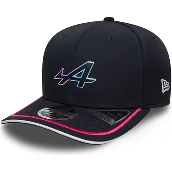 Casquette courbée bleue marine snapback 9SEVENTY Stretch Snap Alpine F1 Team Formula 1 New Era