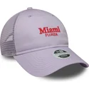 casquette-trucker-violette-ajustable-pour-femme-9twenty-city-miami-villes-et-plages-new-era