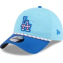 casquette-courbee-bleue-ajustable-9twenty-4th-july-los-angeles-dodgers-mlb-new-era