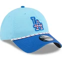 casquette-courbee-bleue-ajustable-9twenty-4th-july-los-angeles-dodgers-mlb-new-era