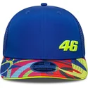 casquette-courbee-bleue-snapback-9seventy-stretch-snap-lifestyle-valentino-rossi-vr46-motogp-new-era