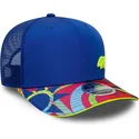 casquette-courbee-bleue-snapback-9seventy-stretch-snap-lifestyle-valentino-rossi-vr46-motogp-new-era