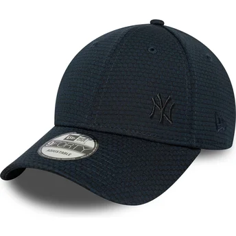 Casquette courbée bleue marine snapback avec logo bleu 9FORTY Flawless Mesh New York Yankees MLB New Era