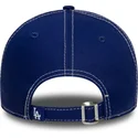 casquette-courbee-bleue-ajustable-9twenty-contrast-stitch-los-angeles-dodgers-mlb-new-era