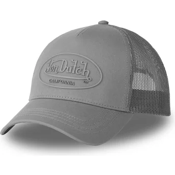 Casquette trucker grise LOG16 Von Dutch