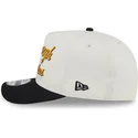 casquette-courbee-beige-et-noire-snapback-9fifty-a-frame-chainstitch-pittsburgh-penguins-nhl-new-era