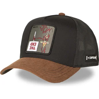 Casquette trucker noire et marron Coyote LOO12 WI2 Looney Tunes Capslab