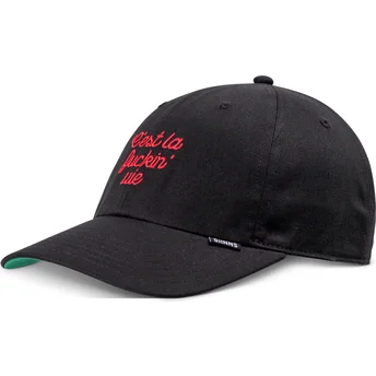Casquette courbée noire ajustable Cest La Fuckin Vie Djinns