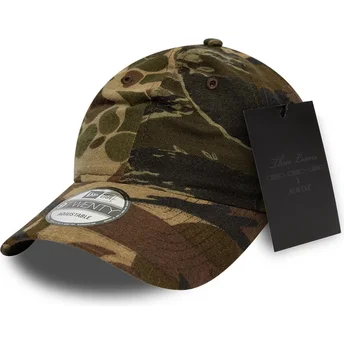 Casquette courbée camouflage ajustable 9TWENTY Brushed Cotton Three Looms Woodland New Era
