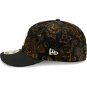 casquette-courbee-noire-ajustee-59fifty-low-profile-floral-cord-three-looms-printed-corduroy-new-york-yankees-mlb-new-era