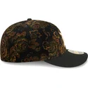 casquette-courbee-noire-ajustee-59fifty-low-profile-floral-cord-three-looms-printed-corduroy-detroit-tigers-mlb-new-era