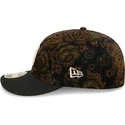 casquette-courbee-noire-ajustee-59fifty-low-profile-floral-cord-three-looms-printed-corduroy-san-diego-padres-mlb-new-era