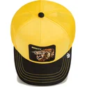 casquette-trucker-jaune-et-noire-lion-mighty-lion-suede-the-farm-goorin-bros