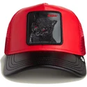 casquette-trucker-rouge-et-noire-chat-misfit-courtside-the-farm-goorin-bros
