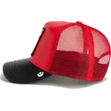 casquette-trucker-rouge-et-noire-chat-misfit-courtside-the-farm-goorin-bros