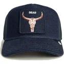 casquette-trucker-bleue-marine-boeuf-dead-denim-the-farm-goorin-bros