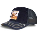 casquette-trucker-bleue-marine-chien-bulldog-bouledogue-francais-high-class-remix-the-farm-goorin-bros