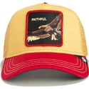 casquette-trucker-jaune-et-rouge-aigle-the-faithful-eagle-sport-the-farm-goorin-bros