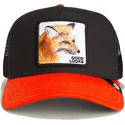 casquette-trucker-noire-et-orange-renard-good-looks-sport-the-farm-goorin-bros