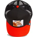 casquette-trucker-noire-et-orange-renard-good-looks-sport-the-farm-goorin-bros