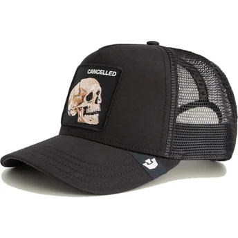 Casquette trucker noire crâne The Cancelled Skull Grit The Farm Goorin Bros.