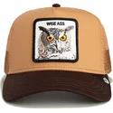 casquette-trucker-marron-hibou-wise-ass-the-farm-goorin-bros