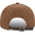 casquette-plate-marron-ajustable-9fifty-retro-crown-wool-pinstripe-san-diego-padres-mlb-new-era