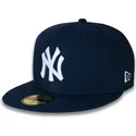 casquette-plate-bleue-marine-ajustee-59fifty-subway-series-new-york-yankees-mlb-new-era