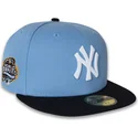 casquette-plate-bleue-ajustee-59fifty-world-series-2003-side-patch-new-york-yankees-mlb-new-era