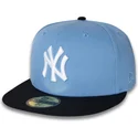 casquette-plate-bleue-ajustee-59fifty-world-series-2003-side-patch-new-york-yankees-mlb-new-era