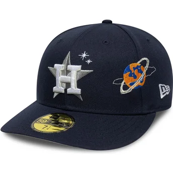 Casquette courbée bleue marine ajustée 59FIFTY Planet Icon Houston Astros MLB New Era