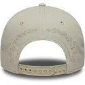 casquette-courbee-beige-snapback-avec-logo-beige-9forty-e-frame-tonal-icon-los-angeles-dodgers-mlb-new-era